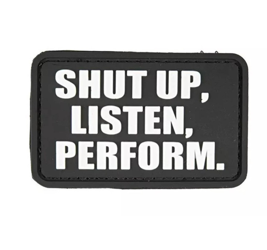 GAME-ON Patches | 3D Patch - Shut Up - Pvc Svart