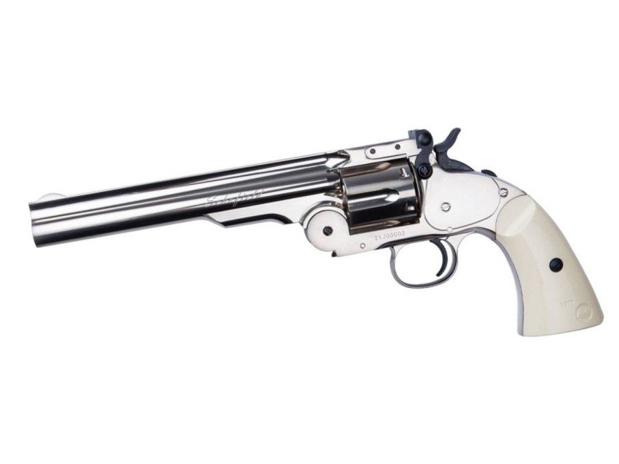 GAME-ON Revolvere | Schofield 6`- Luftvpen Revolver - 4.5Mm Pellet - Slv