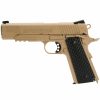 GAME-ON Med Blowback | Swiss Arms 1911 Military - Co2 Drevet Luftpistol Med Blowback -