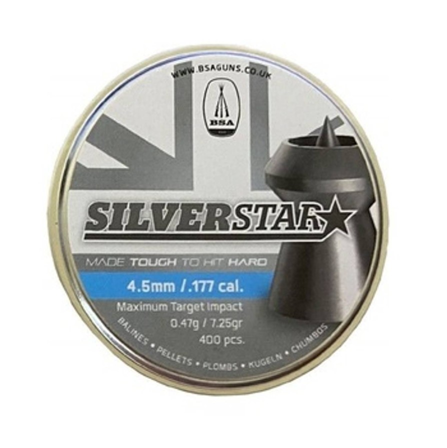 GAME-ON Magasin Til Luftgevaer | Bsa - Silverstar 4.52Mm Pellets Til Luftvpen - 400Stk