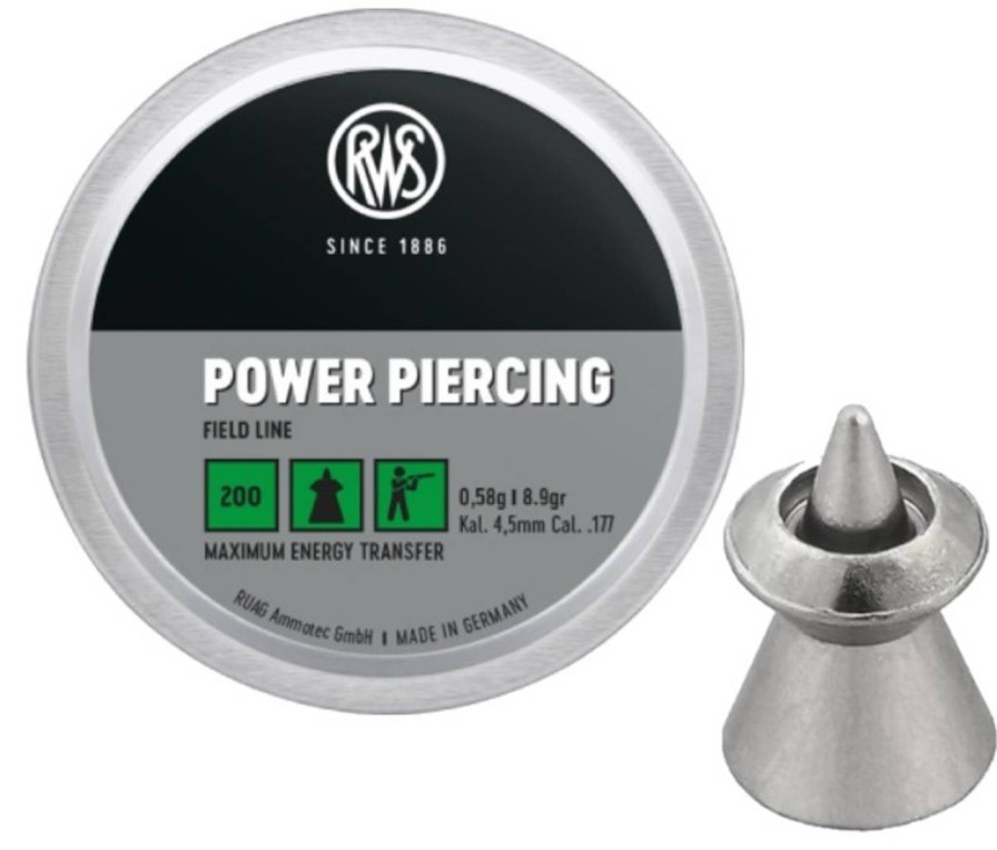 GAME-ON 4.5Mm&.177 & Pellets | Rws - 4.5Mm Power Piercing Pellets Til Luftvpen - 200Stk