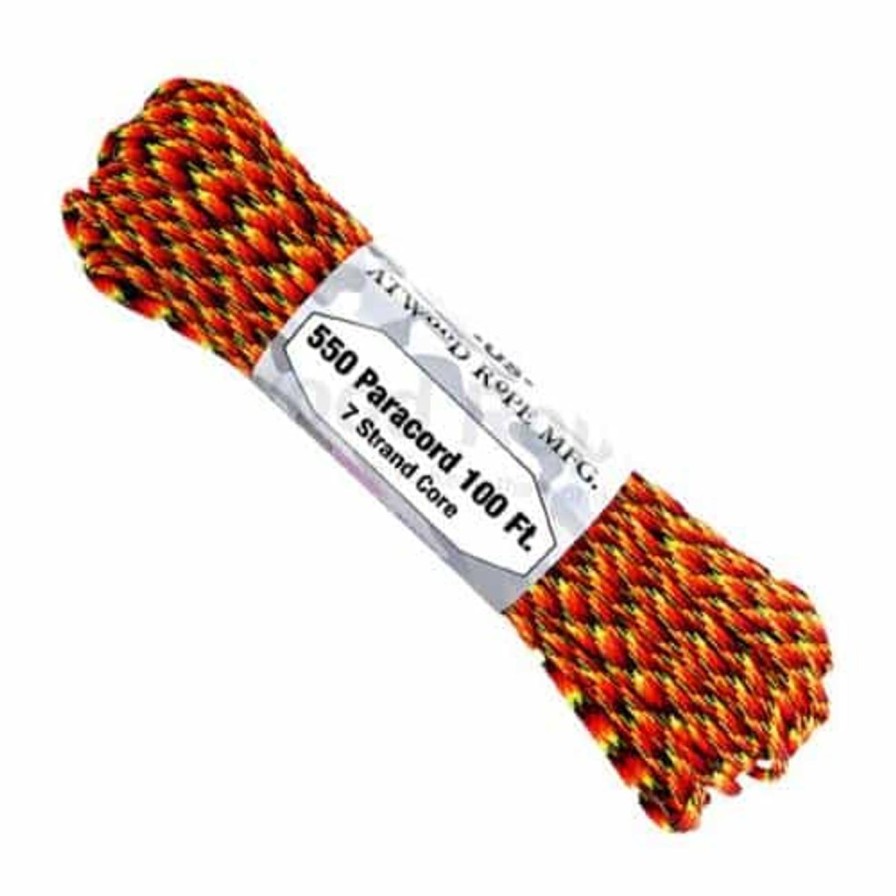 GAME-ON Beredskapslager | Paracord - Rd/Oransje - 30 Meter Bunt