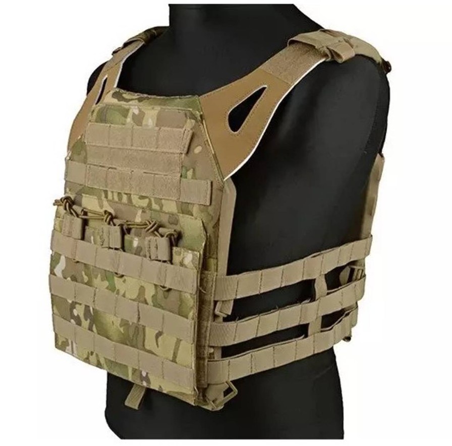 GAME-ON Vester | Gfc Taktisk Vest - Jump-Type Plate Carrier - Multicam