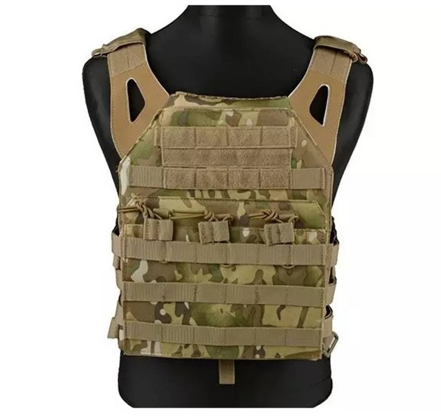 GAME-ON Vester | Gfc Taktisk Vest - Jump-Type Plate Carrier - Multicam