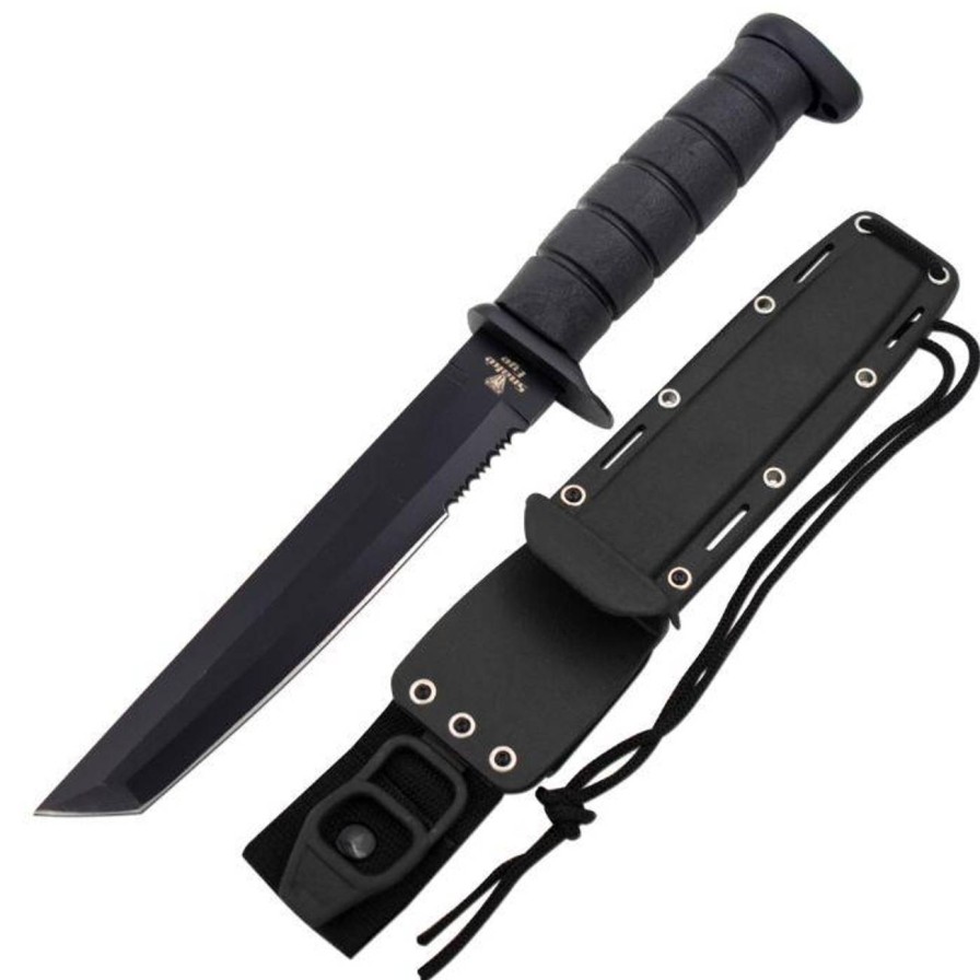 GAME-ON Jaktkniver | Se - Ka-Bar Style Tanto Kniv Med Slire