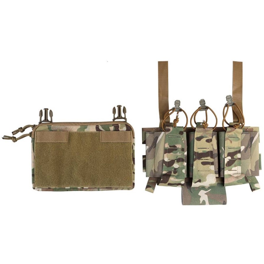 GAME-ON Molle&Tilbehor | Np Pmc - M4/Stanag Trippel U00C5Pen Magasinlomme V2 - Multicam