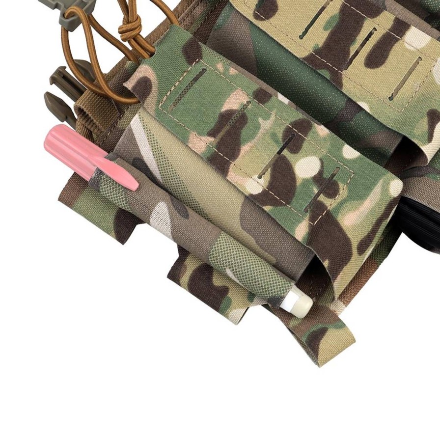 GAME-ON Molle&Tilbehor | Np Pmc - M4/Stanag Trippel U00C5Pen Magasinlomme V2 - Multicam