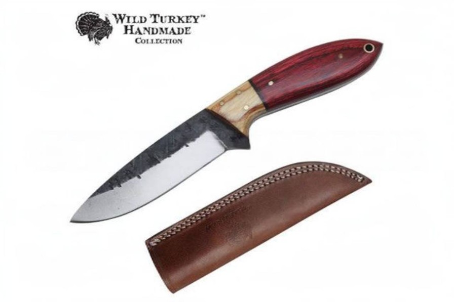 GAME-ON Jaktkniver | Wild Turkey - Hndlaget Kniv Med Slire - Karbonstl