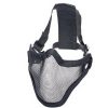 GAME-ON Softgun Masker | Mesh Maske Med Gitter - Sort