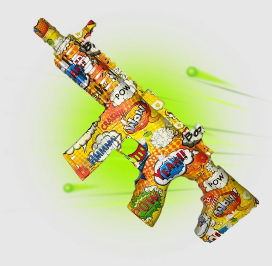 GAME-ON Markorer | Gel Blasterz - 4Z16-2 Mini Speedstrike - Gul Grafitti