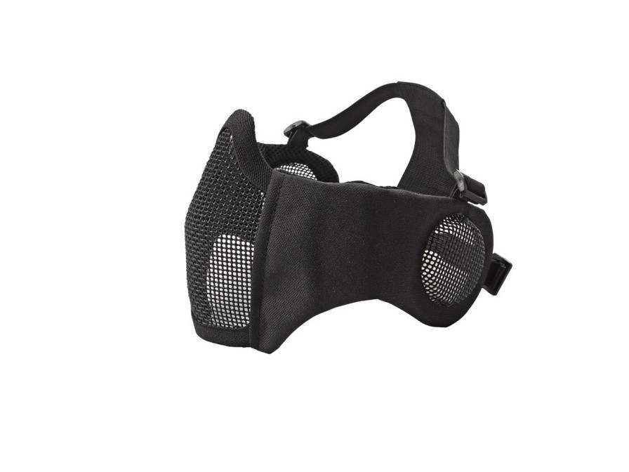 GAME-ON Softgun Masker | Mesh Maske Med Kinnpute Og U00D8Rebeskyttelse - Svart