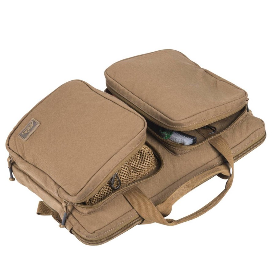 GAME-ON Bag&Koffert Til Pistoler | Helikon-Tex Dobbel Pistoltaske - Multi-Pistolbag Coyote