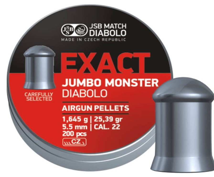 GAME-ON 5.5Mm&.22&&6.35Mm&.25 | Jsb Jumbo Exact Monster - 5.52Mm - 200Stk