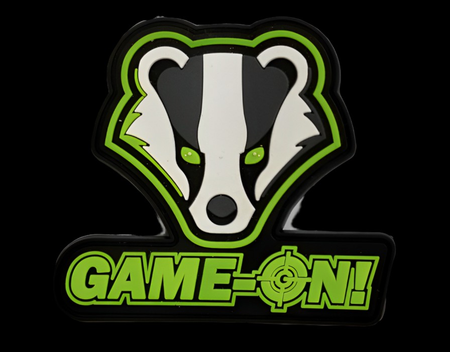 GAME-ON Patches | Patch - Game-On Badger Logo - Pvc - Formkuttet