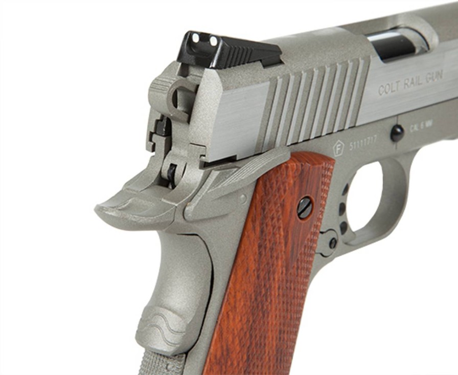 GAME-ON Gass Med Blowback | Colt 1911 Rail - Co2 Drevet Softgun Med Blowback - Slv