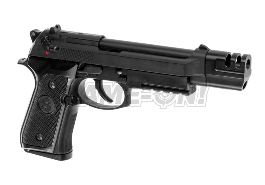 GAME-ON Gass Med Blowback | Ls - M9 Tactical Gass Softgun Med Blowback - Svart