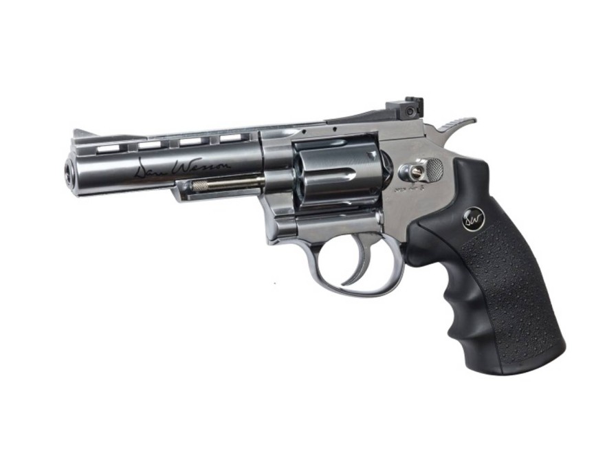 GAME-ON Revolvere | Dan Wesson 4 Co2 Drevet Softgun Revolver - Chrome