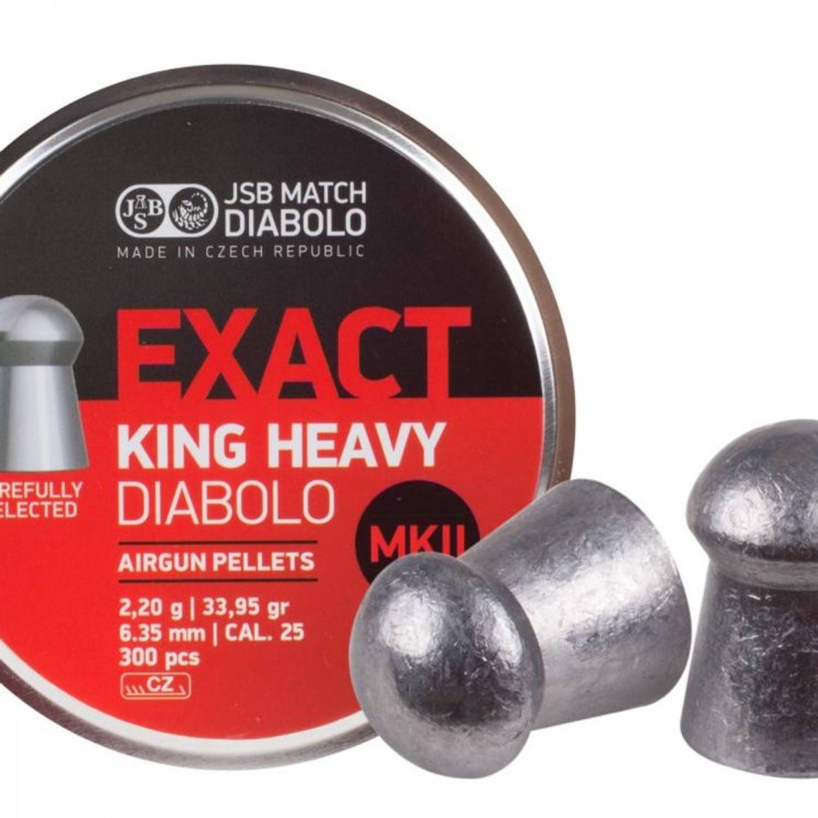 GAME-ON 5.5Mm&.22&&6.35Mm&.25 | Jsb Exact King Heavy Mkii - 6.35Mm - 300Stk