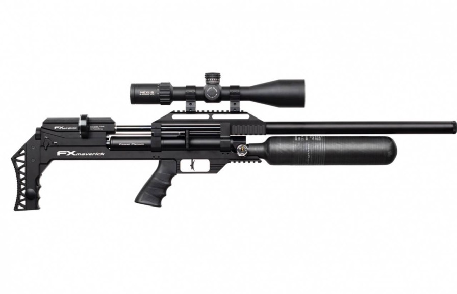 GAME-ON Luftvapen 5.5Mm&6.35Mm&7.62Mm | Fx Maverick Sniper Pcp Luftgevr Svart - 6.35Mm (Regpliktig)