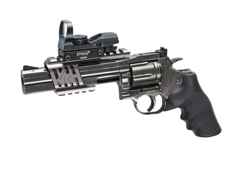 GAME-ON Revolvere | Dan Wesson 715 Revolver - Steel Grey - 4.5Mm Pellets