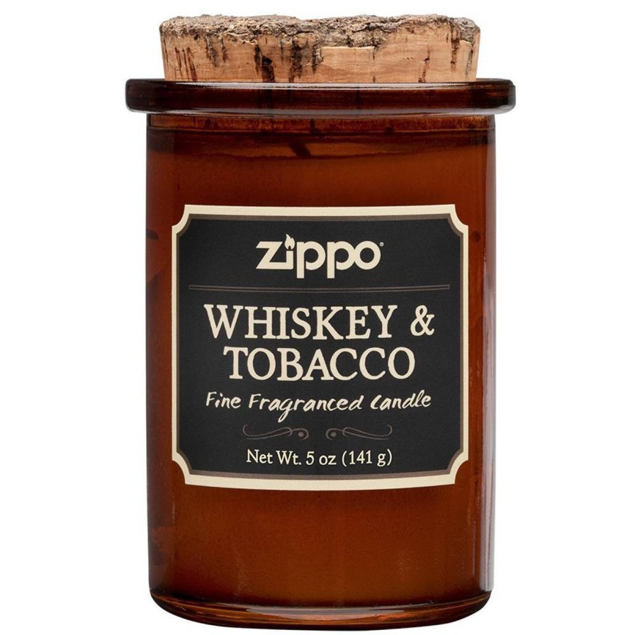 GAME-ON Godt Og Blandet | Zippo - Spirit Candle Duftlys - Whiskey & Tobacco