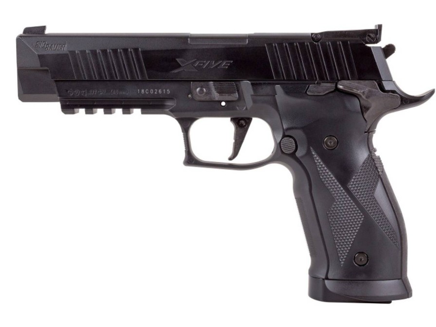 GAME-ON Med Blowback | Sig Sauer - X-Five Luftpistol 4.5Mm Pellets - Svart