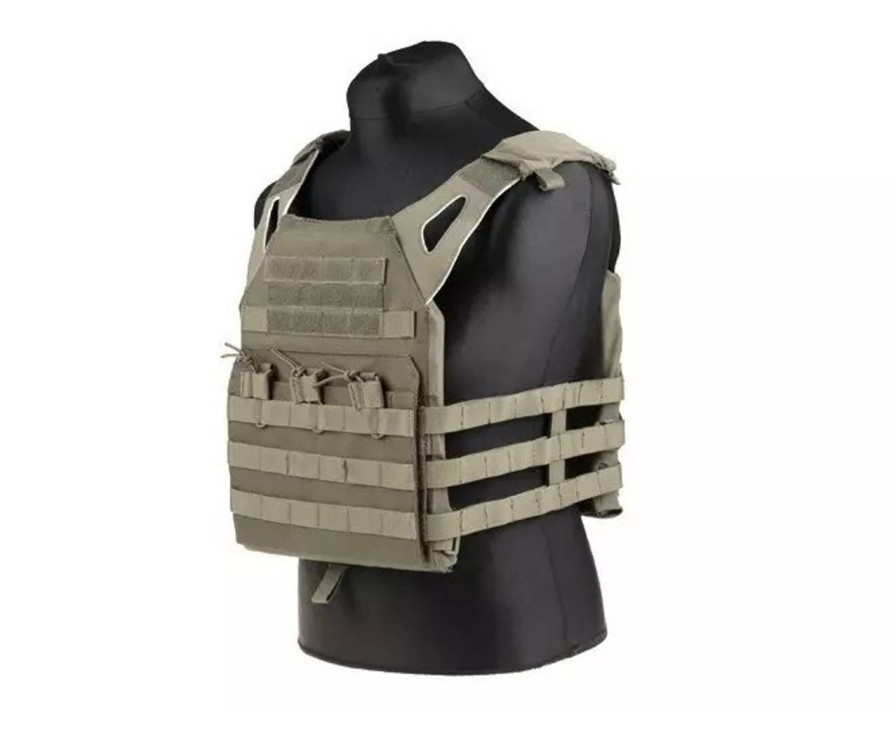 GAME-ON Vester | Gfc Taktisk Vest - Jump-Type Plate Carrier - Oliven