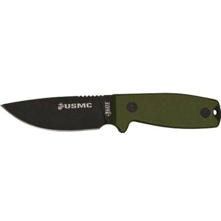 GAME-ON Militaerkniver | Usmc Elite - Taktisk Kniv Med Slire - Grnn