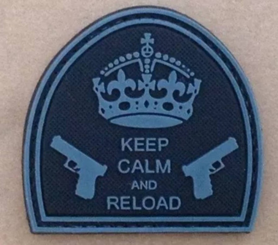 GAME-ON Patches | Patch - Keep Calm And Reload - Svart