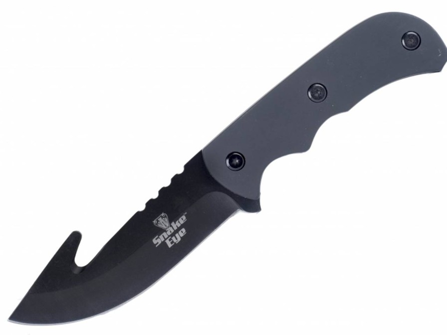 GAME-ON Jaktkniver | Snake Eye - Tactical Skinner Med Bukpner - Sort