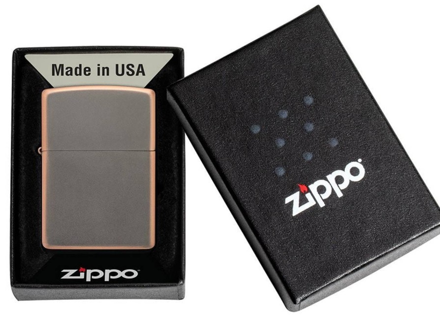 GAME-ON Zippo Lighters | Zippo - Rustic Bronze - Lighter