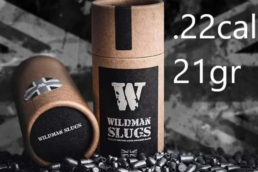 GAME-ON 5.5Mm&.22&&6.35Mm&.25 | Wildman Hulspiss Slugs Til Luftvpen 5.5Mm(.22) - 21Gr 200Stk