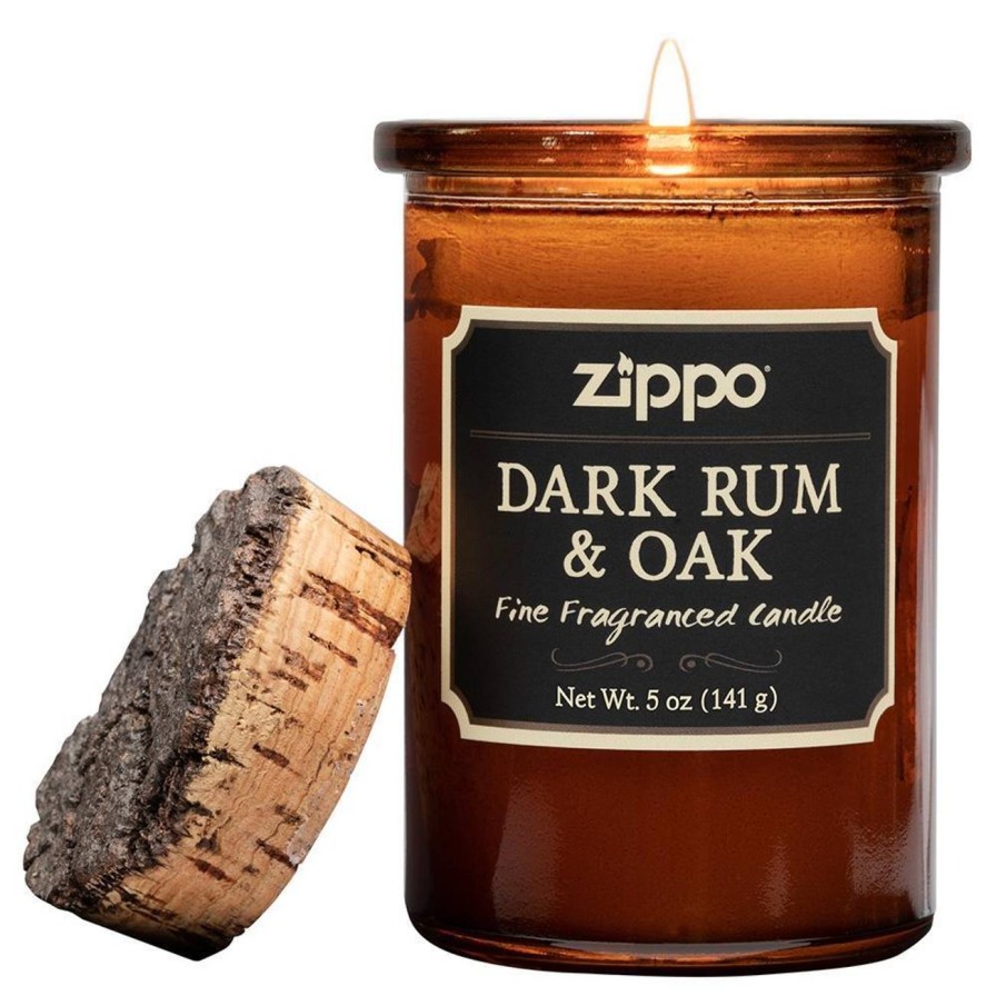 GAME-ON Godt Og Blandet | Zippo - Spirit Candle Duftlys - Dark Rum & Oak