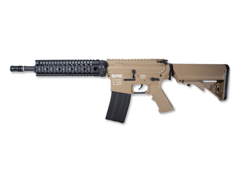 GAME-ON Co2&Gassdrevet Gevaer | Swiss Arms - Fn Herstal M4 Co2 4.5Mm Luftvpen - Tan