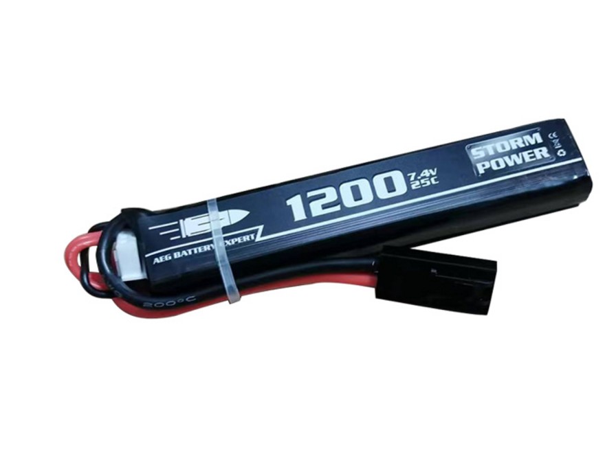 GAME-ON Li&Po Batterier | Li-Po 7.4V Gen2 Batteri - 1200Mah 25C - Pdw Stock Tube