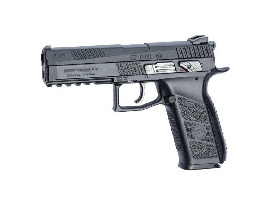 GAME-ON Med Blowback | Cz P-09 Luftpistol Med Blowback Sort - 4.5Mm Pellets