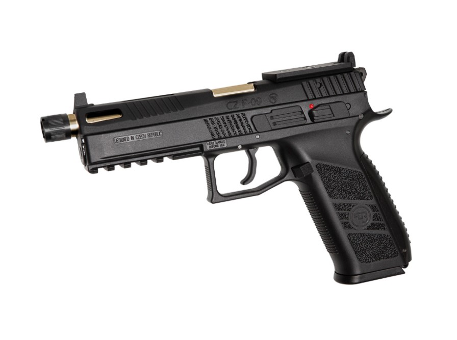 GAME-ON Gass Med Blowback | Cz P-09 Optic Ready Co2 Drevet Softgun Inkl. Koffert - Gbb