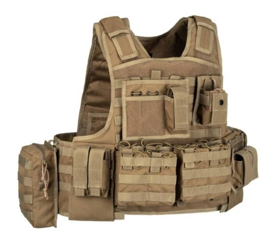 GAME-ON Vester | Invader Gear - Mod Carrier Combo - Ferdig Stridsvest - Tan