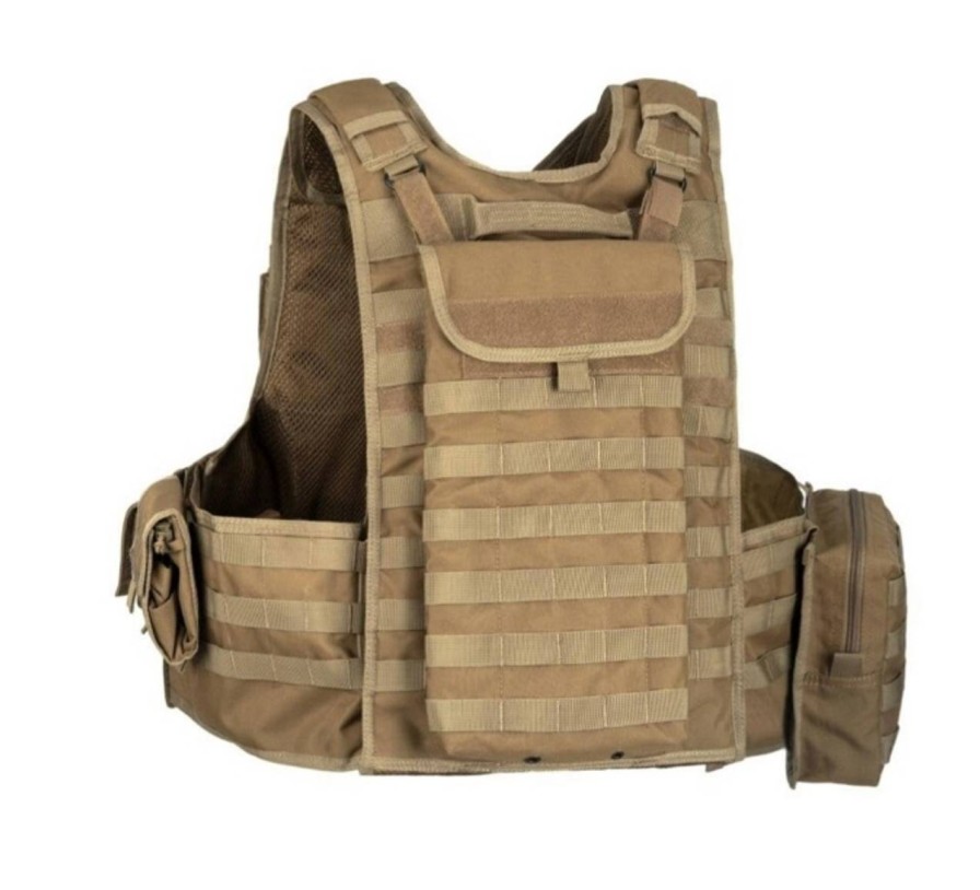 GAME-ON Vester | Invader Gear - Mod Carrier Combo - Ferdig Stridsvest - Tan