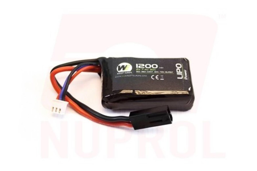 GAME-ON Li&Po Batterier | Batteri Li-Po 7.4V - 1200Mah 30C - Peq15 Micro Type