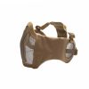 GAME-ON Softgun Masker | Mesh Maske Med Kinnpute Og U00D8Rebeskyttelse - Tan