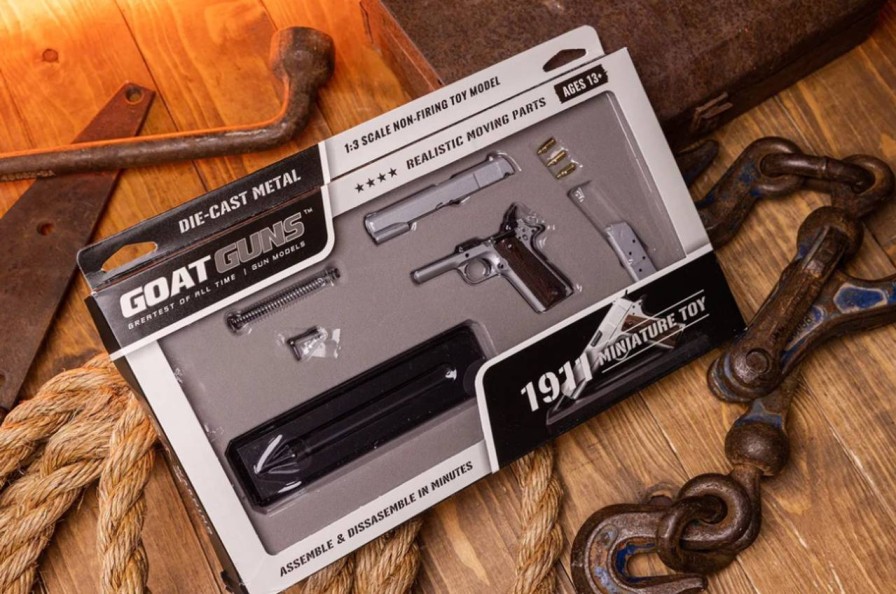 GAME-ON Miniatyrmodeller | Goatguns - Mini 1911 - Replika Modell - Slv