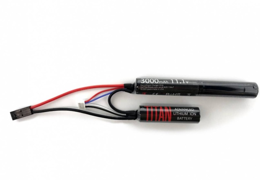 GAME-ON Li&Ion Batterier | Titan 11.1V 3000Mah Li-Ion Batteri Nunchuck - Mini Tamiya