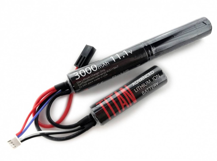 GAME-ON Li&Ion Batterier | Titan 11.1V 3000Mah Li-Ion Batteri Nunchuck - Mini Tamiya