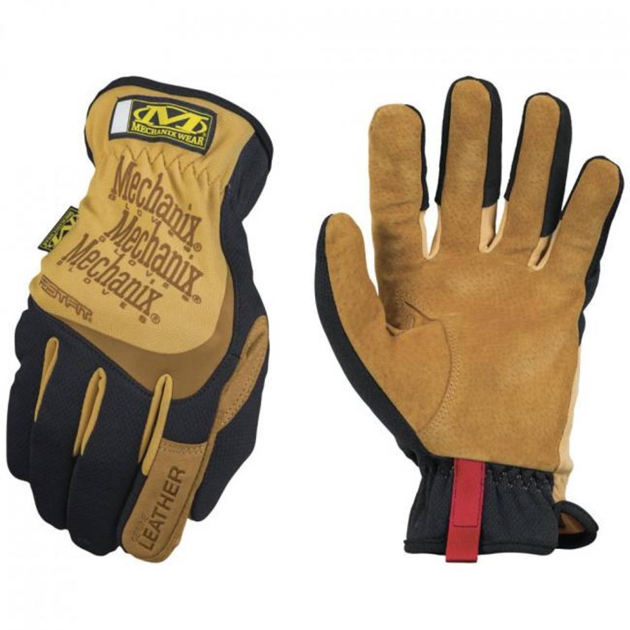 GAME-ON Hansker | Mechanix Wear - Fastfit Leather Hansker - Tan