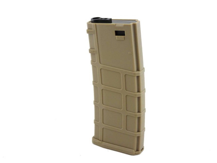 GAME-ON Elektriske Aeg | Magasin Til Aeg M4/Ar 30 Skudd Low-Cap / 135 Skudd Mid-Cap - Tan