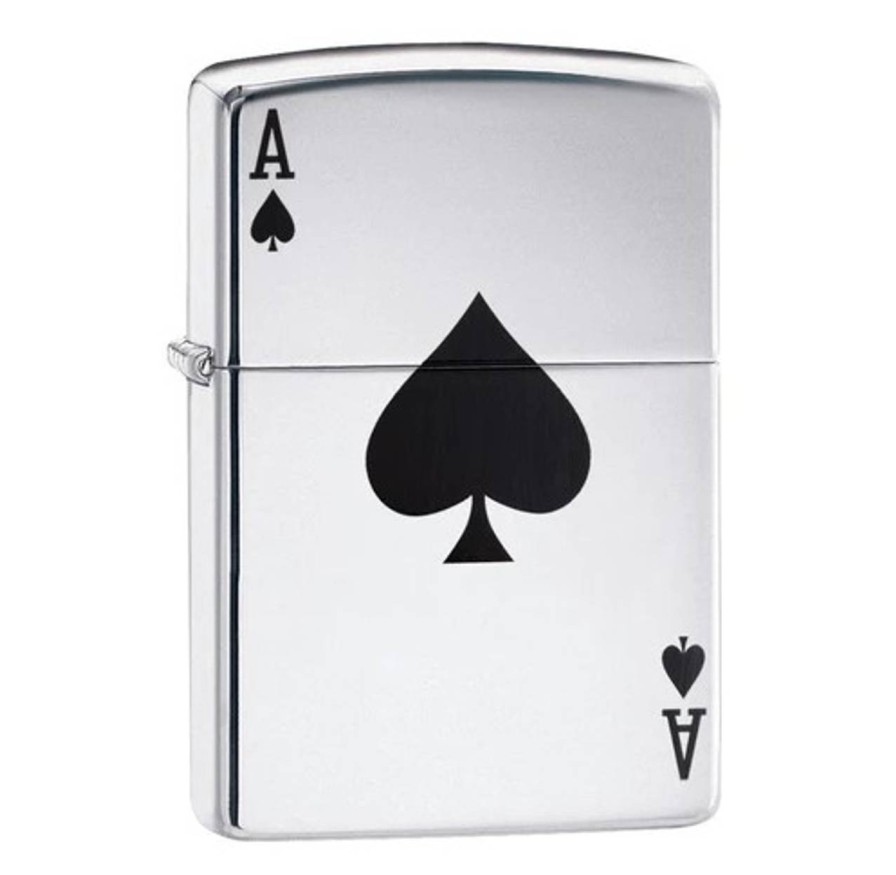 GAME-ON Zippo Lighters | Zippo - Ace Of Spades Design - Lighter