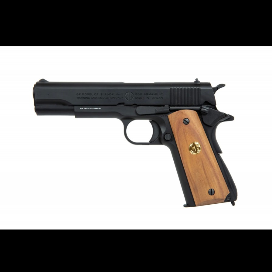 GAME-ON Gass Med Blowback | G&G Gpm1911 Gp2 Airsoftpistol Med Blowback - Metall & Tre