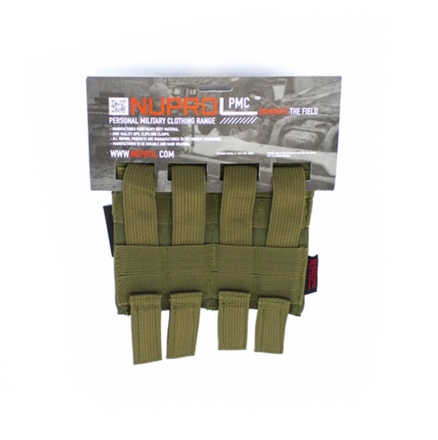 GAME-ON Molle&Tilbehor | Np - Dobbel Magasinlomme Til M4/M15/M16 Magasiner - Olive