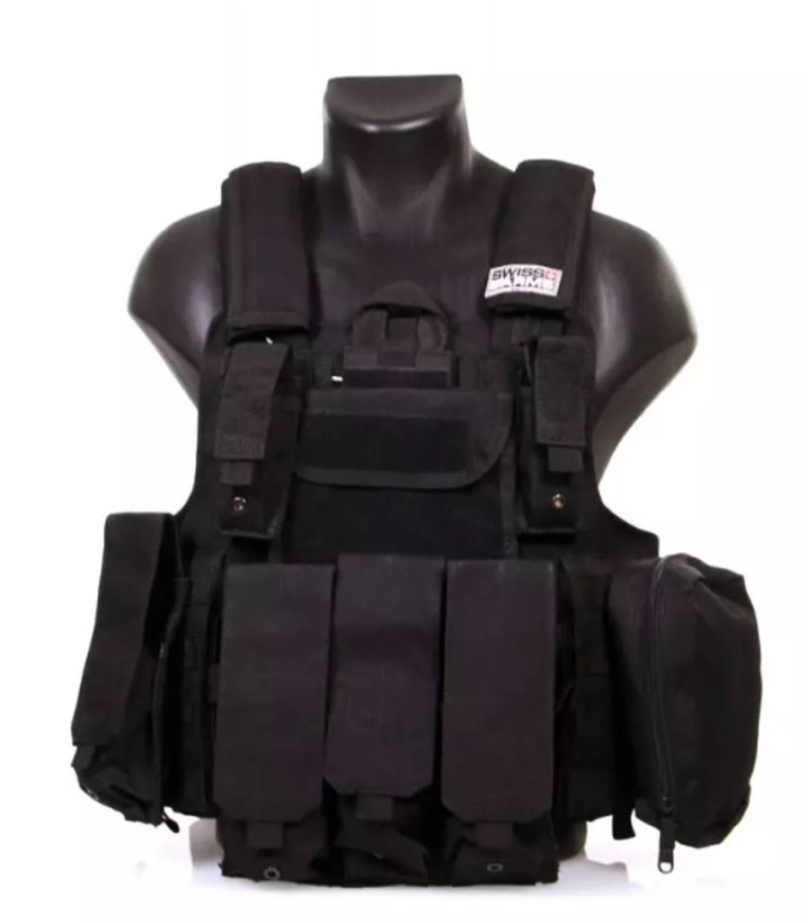 GAME-ON Vester | Swiss Arms Taktisk Vest Crs - Svart